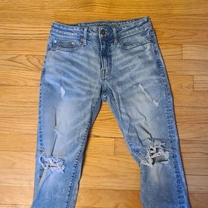 American Eagle distressed, ripped jeans